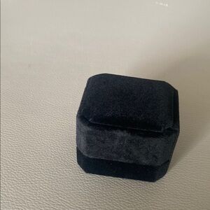 Black Velvet Jewelry Ring  Box
